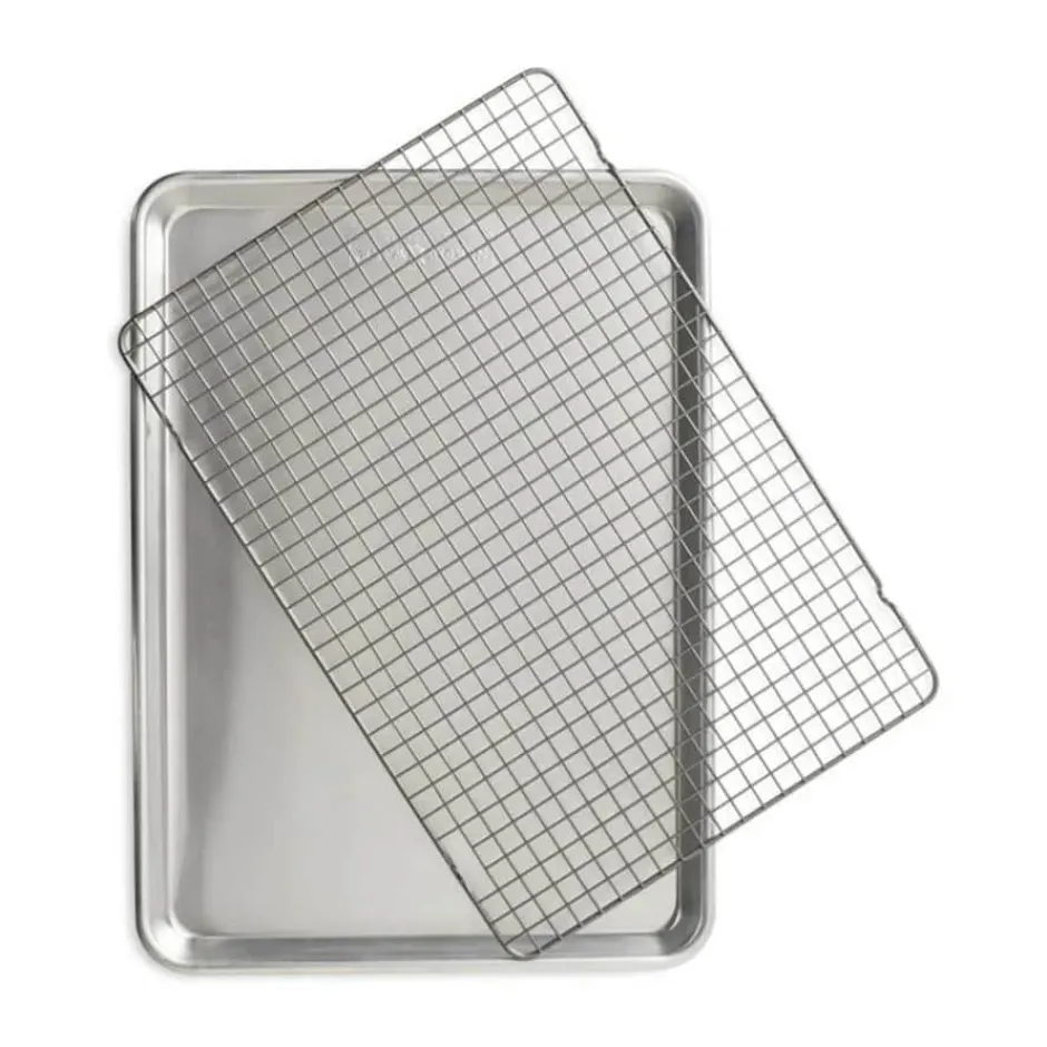 Nordic Ware Bageplade m. grillgitter* Bradepander Og Tilbehør|Bradepander Og Tilbehør