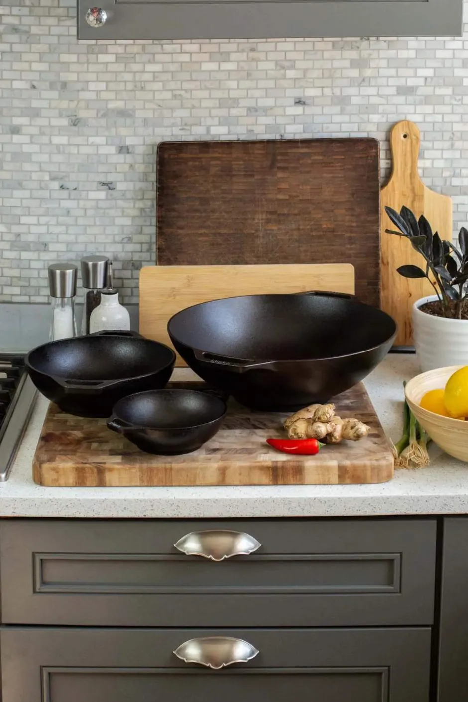 Lodge Cast Iron Chef Wokpande* Wokpander