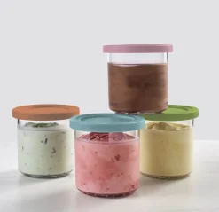 Ninja Creami Bøtte - 4 stk.* Opbevaringsglas Og Patentglas