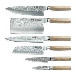 THE CUSTOM CHEF™ Damashiro® EMPEROR Hikari Knivblok - 7 dele* Knivsæt Og Knivopbevaring