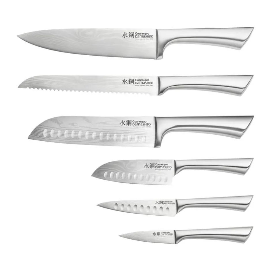 THE CUSTOM CHEF™ Damashiro® Kin Knivblok - 7 dele* Knivsæt Og Knivopbevaring
