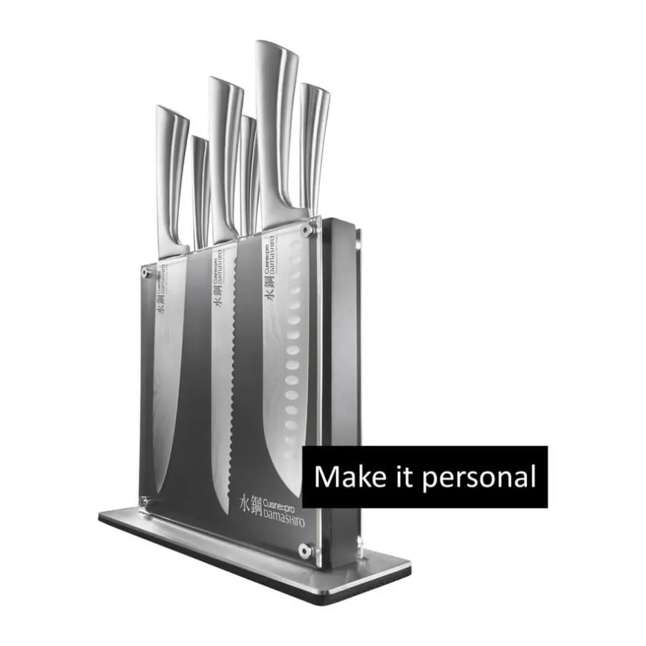 THE CUSTOM CHEF™ Damashiro® Kin Knivblok - 7 dele* Knivsæt Og Knivopbevaring