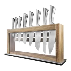 THE CUSTOM CHEF™ Damashiro Okada Knivblok - 9 dele* Knivsæt Og Knivopbevaring