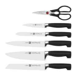 Zwilling Four Star Knivblok - 7 dele* Knivsæt Og Knivopbevaring