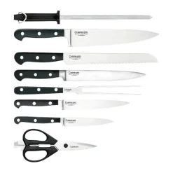 THE CUSTOM CHEF™ Sabre™ Knivblok - 9 dele* Knivsæt Og Knivopbevaring