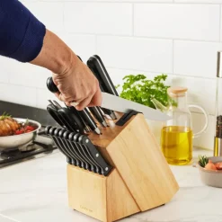 THE CUSTOM CHEF™ Sabre™ Knivblok - 19 dele* Knivsæt Og Knivopbevaring