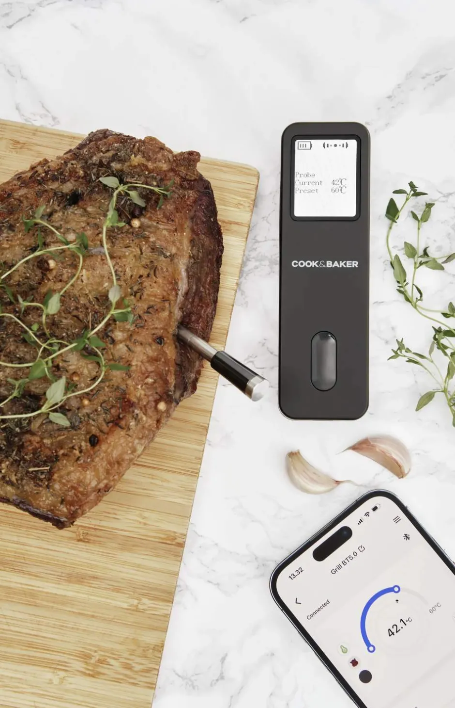 Cook & Baker Trådløst Stegetermometer* Stegetermometre