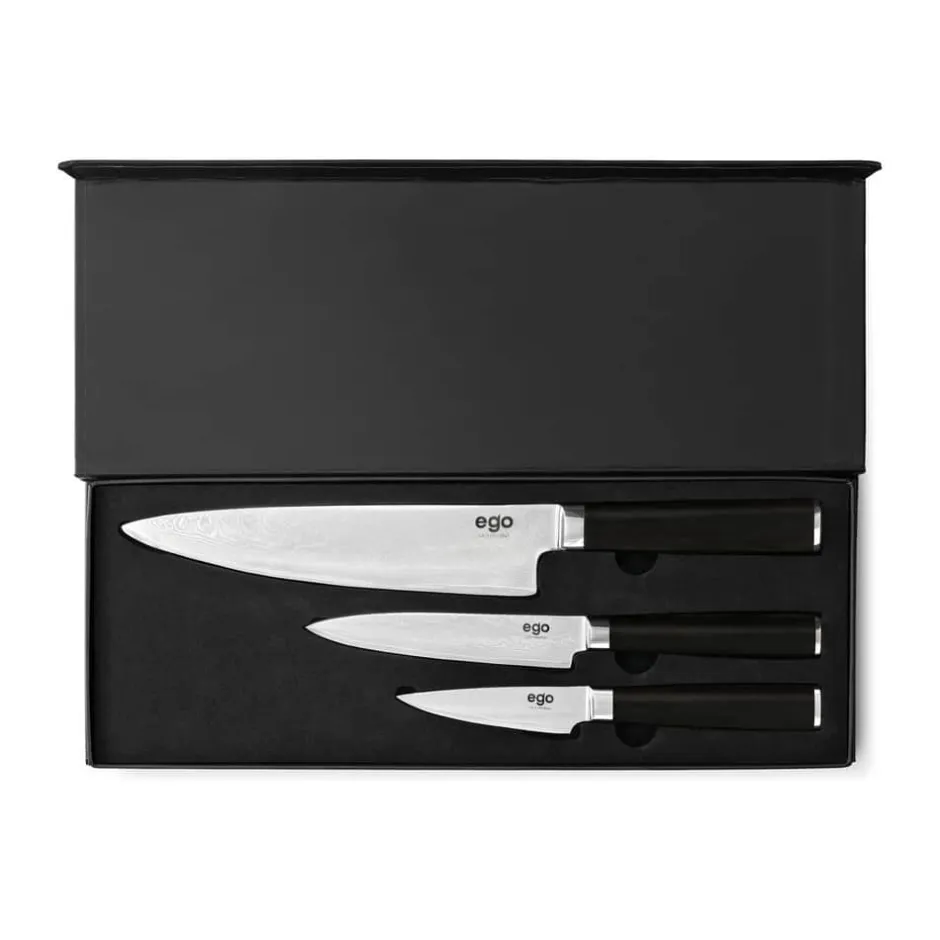 EGO VG10 Knivsæt - 3 dele* Knivsæt Og Knivopbevaring